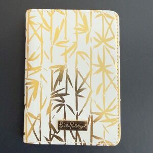 Lilly Pulitzer Gold Cream Passport Cover